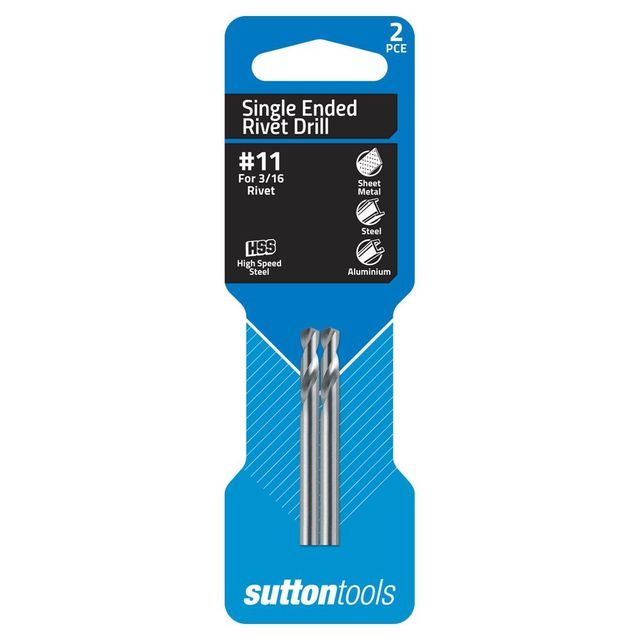 Sutton No.11 X 54mm Hss Panel Drill Bit - Shortie - 2 Piece