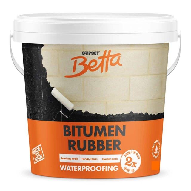 Gripset Betta Bitumen Rubber Waterproofing Membrane 1L