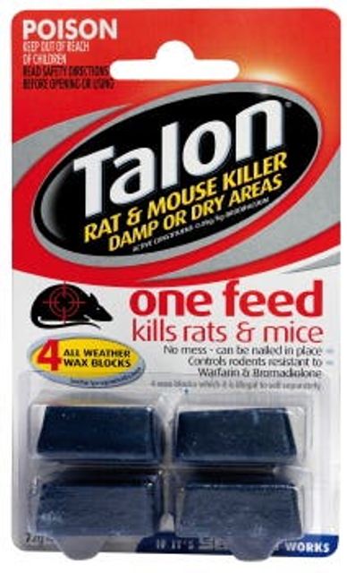 Talon Rat & Mice Kill Wax Block 72g