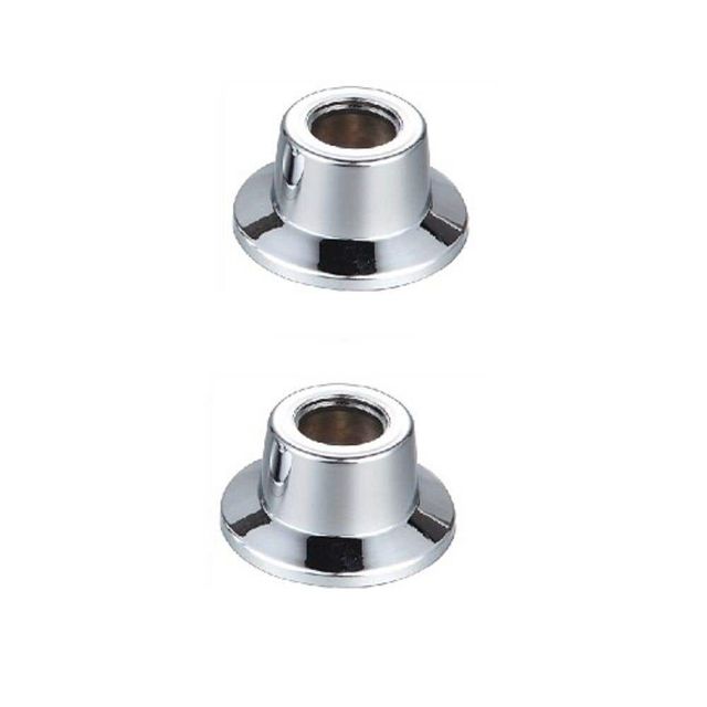 Mildon Basin Flange Chrome Pair