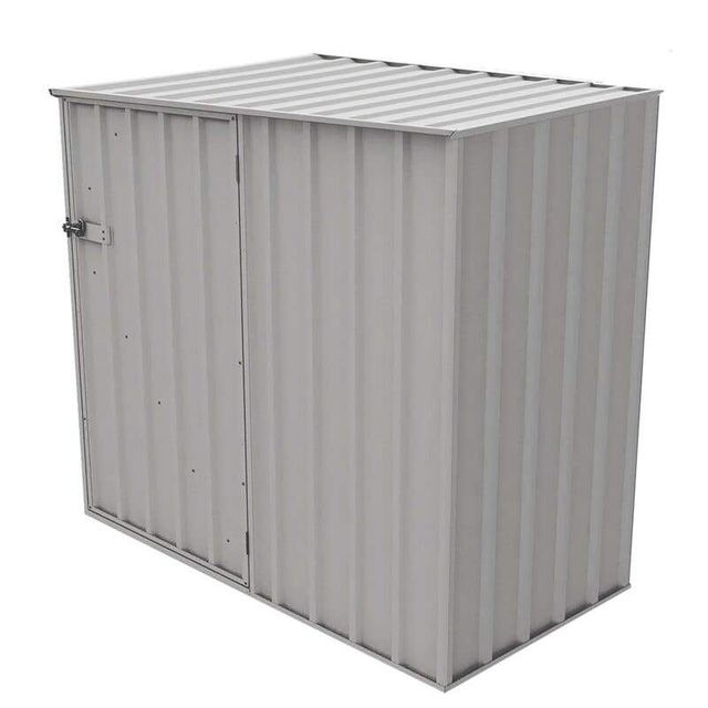 Earthcore Compact Flat Roof Shed W1.52 x D0.78 x H1.15m Zincalume