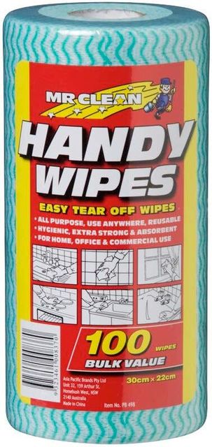 Mr Clean Handy Wipes - 100 Pack