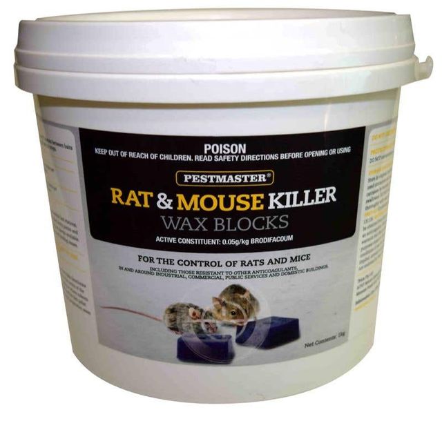 Pestmaster Rat and Mouse Killer Wax Blocks 1kg