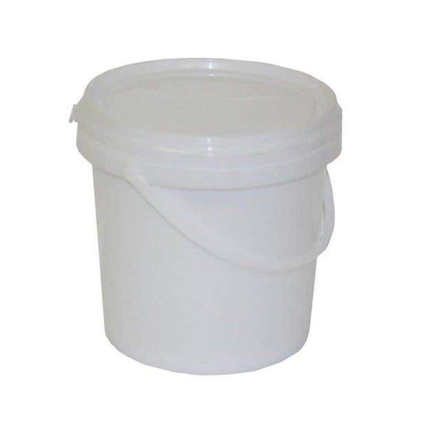 Queen White Bucket With Lid - 30 Litre