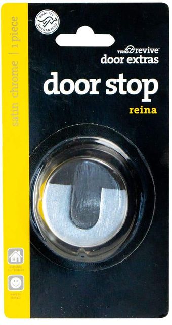 Trio Reina Doorstop Satin Chrome 25mm