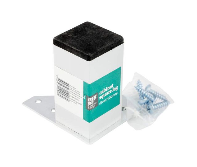 Trio Cabinet Square Plastic Leg 80mm