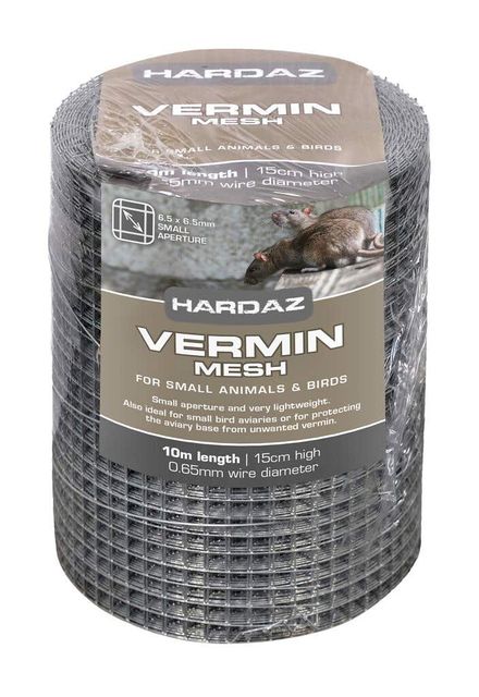 Trio Hardaz Vermin Mesh 15cm x 10M x 0.65mm (6.5x6.5mm)