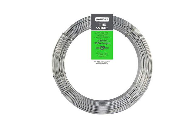 Trio Hardaz Galvanised Tie Wire Dispenser Pack 1.25mm x 100m
