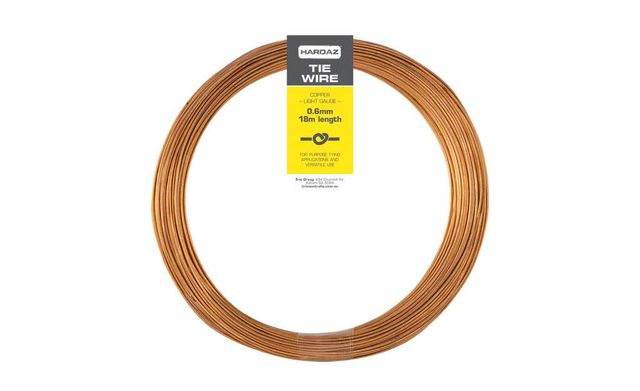 Trio Hardaz Copper Tie Wire 0.6mm x 18m