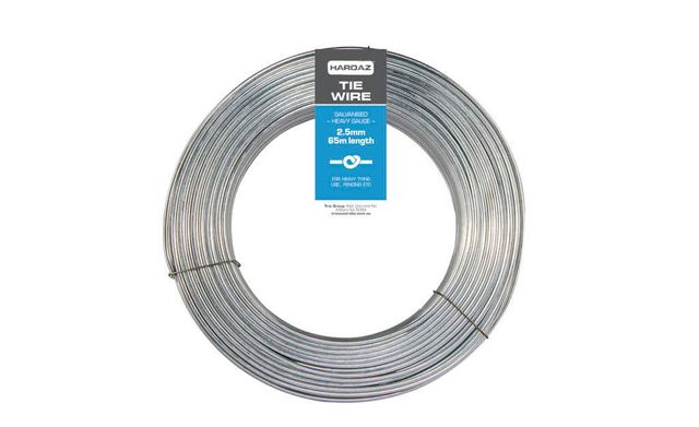 Trio Hardaz Tie Wire Galvanised 2.50mm x 65m