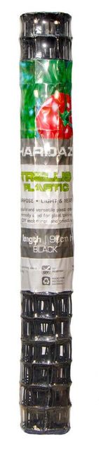 Trio Hardaz Trellis Plastic Black 90cm x 3m