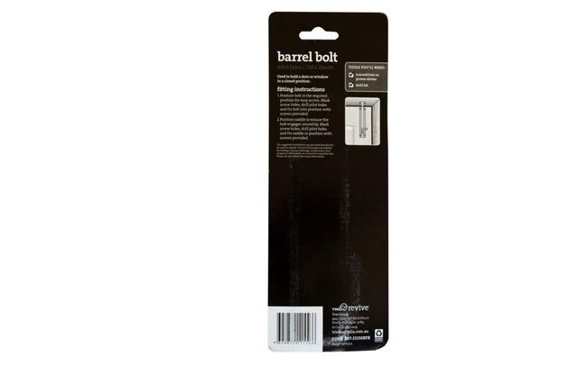 Trio Barrel Bolt Florentine Bronze 25 x 150mm