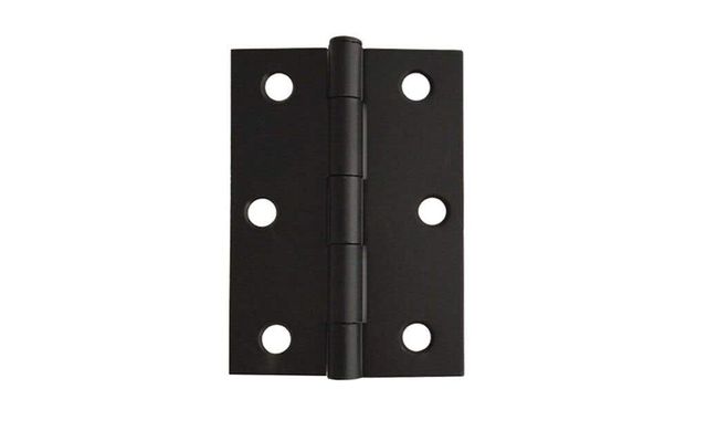 Trio Butt Hinge Light & Narrow Black 85 x 60 x 1.6mm