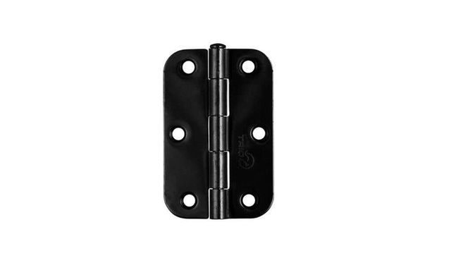 Trio Radius Butt Hinge Black 89 x 60 x 1.6mm
