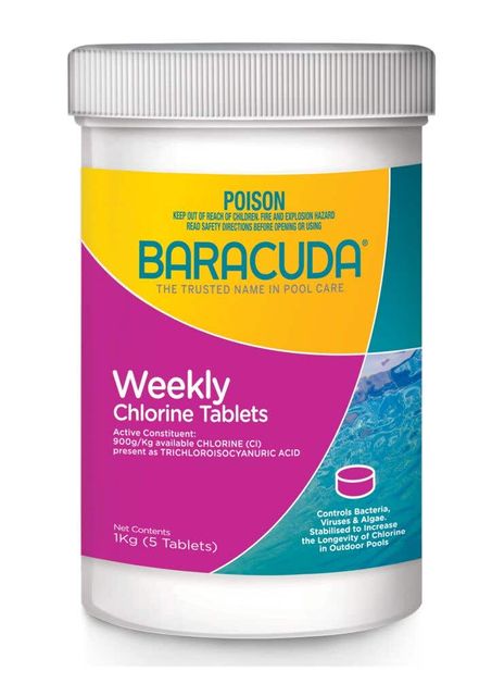 Baracuda Weekly Chlorine Tablets 1Kg