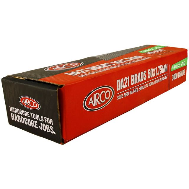 Airco Da Series Stainless Steel - 50 X 1.8mm - 1,000 Box