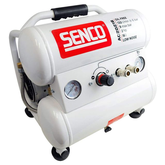 Senco 2.0HP Low Noise Air Compressor Twin Tank 16L