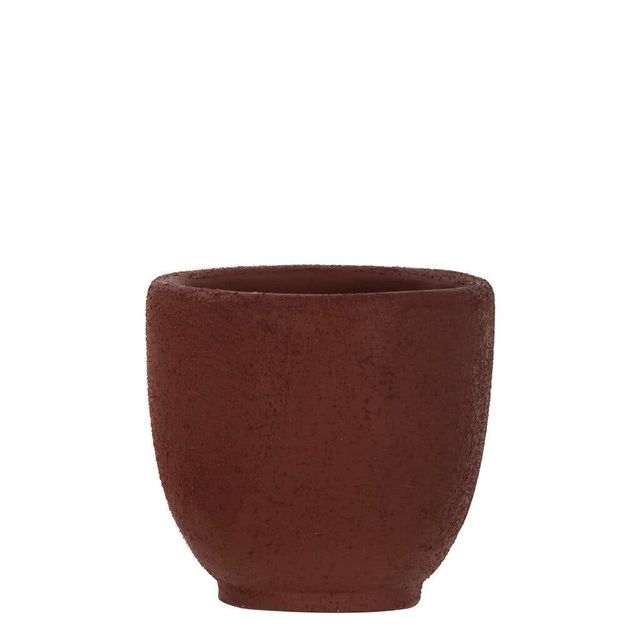 Orson Concrete Plant Pot Burgundy 120mm