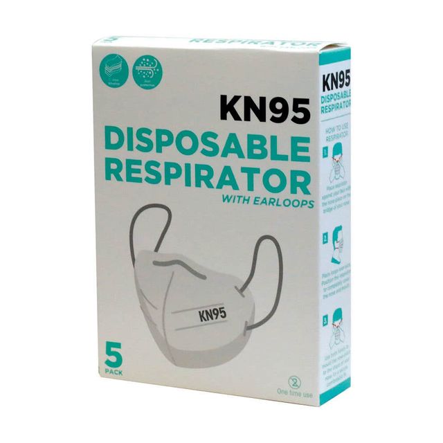 Disposable Respirator Masks KN95 - 5 Pack