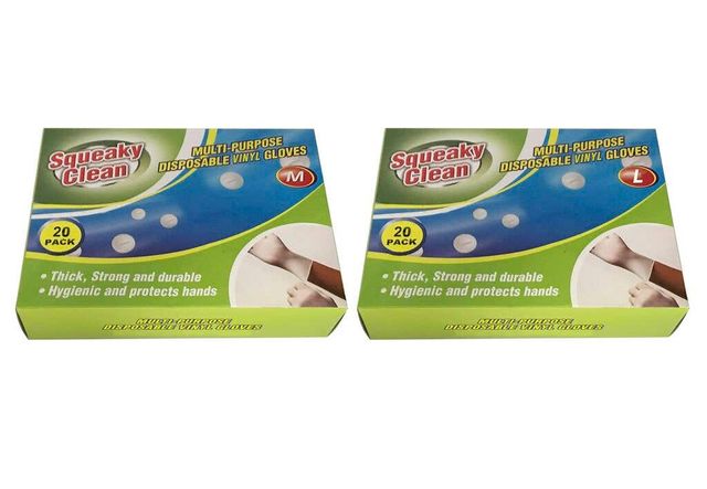Vinyl Disposable Gloves Medium/Large - 20 Pack