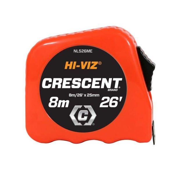 Crescent Hi-Viz Tape Measure 8m/26'