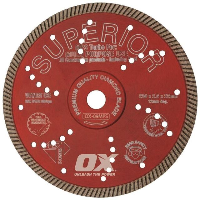 OX Pro MPS Turbo Diamond Blade 9"