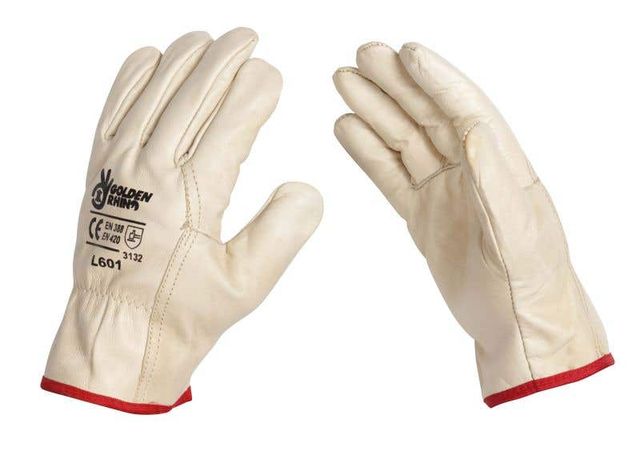 Rhino Gloves Gold Leather Large