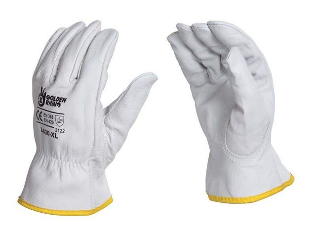 Rhino Topgrain Leather Gloves Large