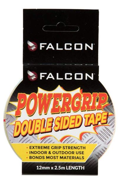 Falcon Powergrip Double Sided Tape 12mm x 2.5m