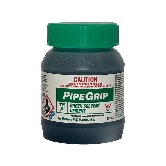 Pipegrip Type P Green Solvent Cement 125ml