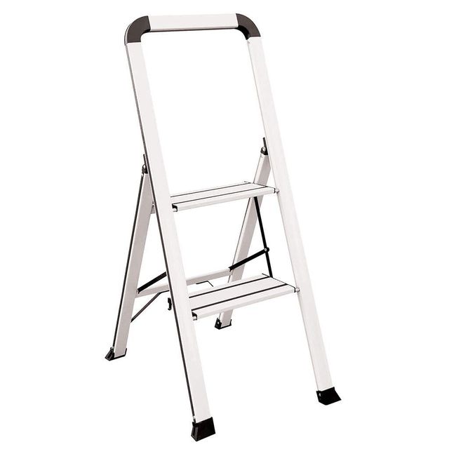 Faulkner 2 Step Euro Ladder 100kg Domestic White