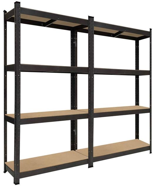 Zenith Garage Select 4 Shelf Boltless Garage Storage Unit Twin Pack