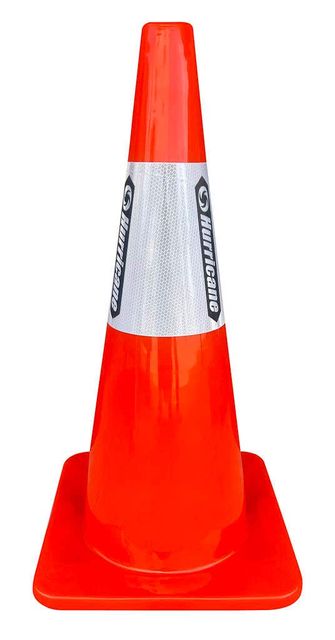 Hurricane Safety Traffic Cone with Reflective Tape 700mm