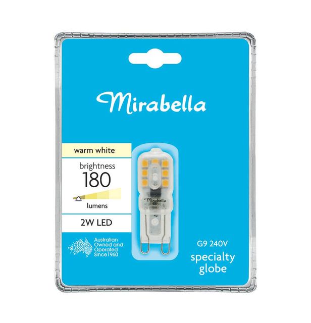 Mirabella LED Globe G9 180 Lumens 8W