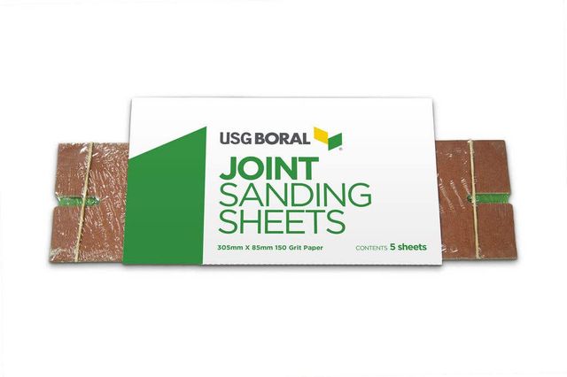 USG Boral Joint Sanding Sheets 305 mm X 85 mm 150 Grit 5 Pack