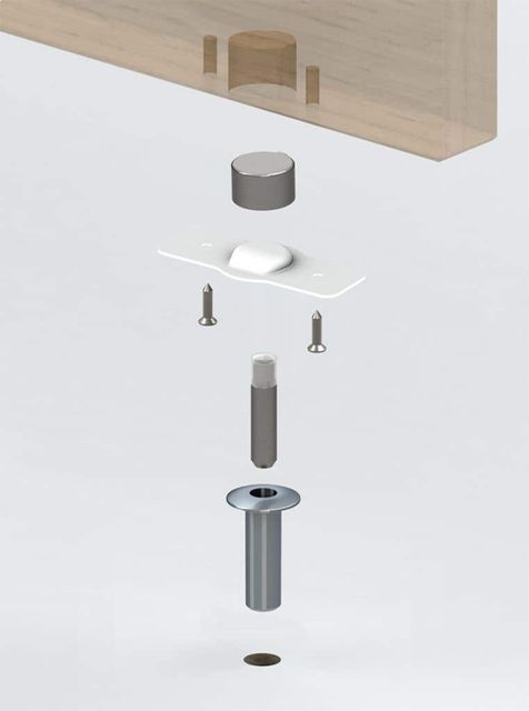 Fantom Door Stop Satin