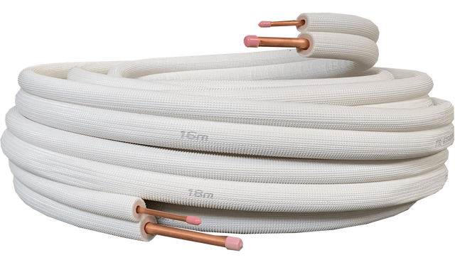 Insulated pair coil 1/4 X 1/2 20m length