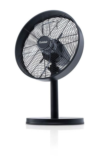 Goldair Drum Desk Fan Black 30cm