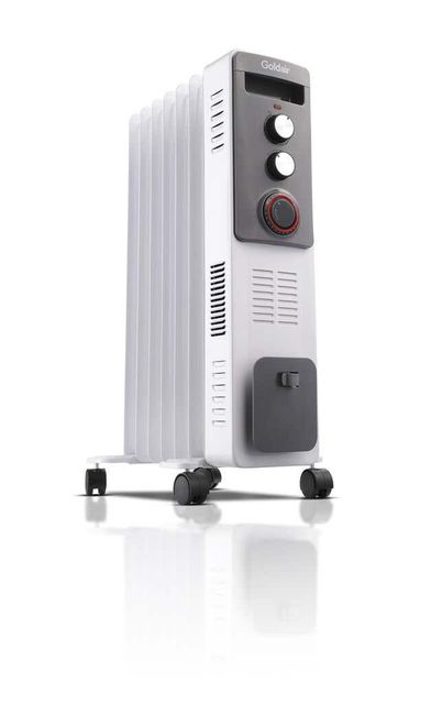 Goldair 7 Fin 1900W Dual Technology Oil Column Heater with Timer