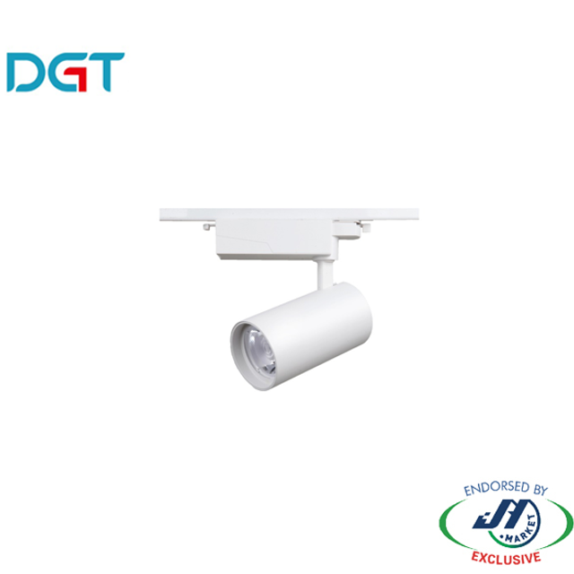 DGT 17W 4000k Neutral White LED Track Light in White
