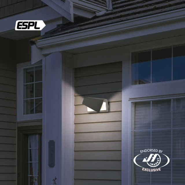 ESPL 13W 4000k Neutral White Folded Outdoor LED Wall Light