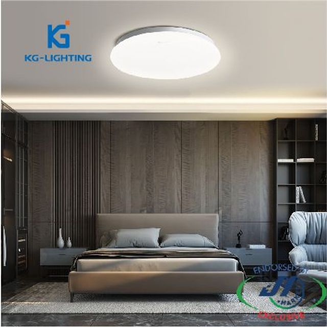KG 18W Dimmable Tricolour Slim LED Oyster Light