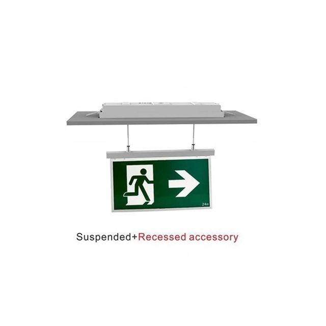 LAE 3W Self Testing Emergency Exit LED Light - Suspended