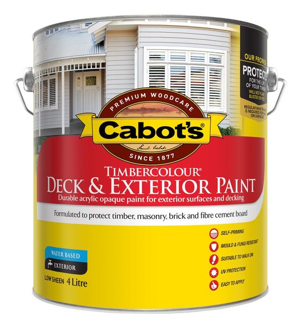 Cabot's Timbercolour Deck & Exterior Paint Low Sheen Deep Base 500Ml