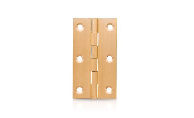 Trio Hinge Door Brass 38x22x1.25 FP S/Colour - 2 Pack
